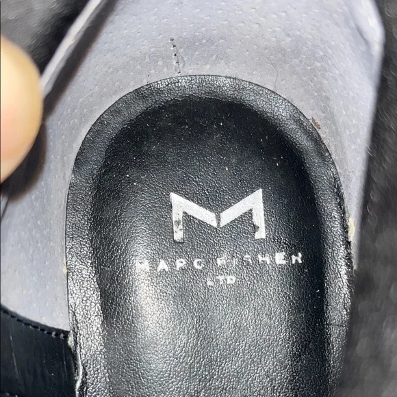 Marc Fisher Black Leather Moto Boots - Picture 9 of 9